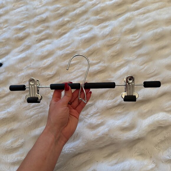 Black Skirt / Pant Hangers - Set of 8 - Picture 4 of 5